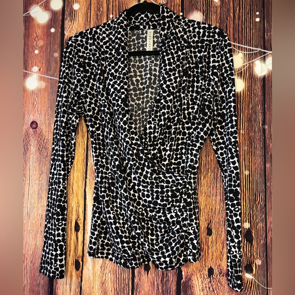 Findlay Black and White Women's Blouse
